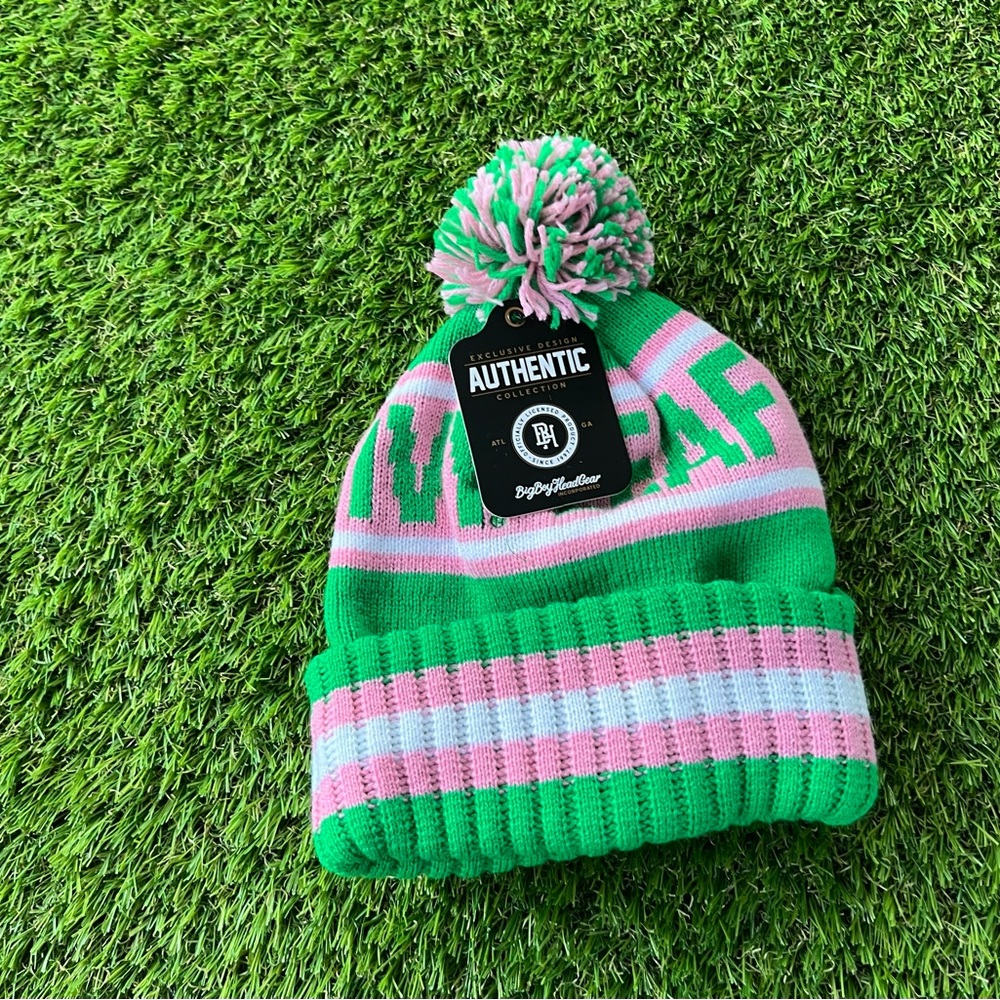 💥 AKA Alpha Kappa Alpha Scarf and Knit Beanie/Cap - Picture 3 of 5